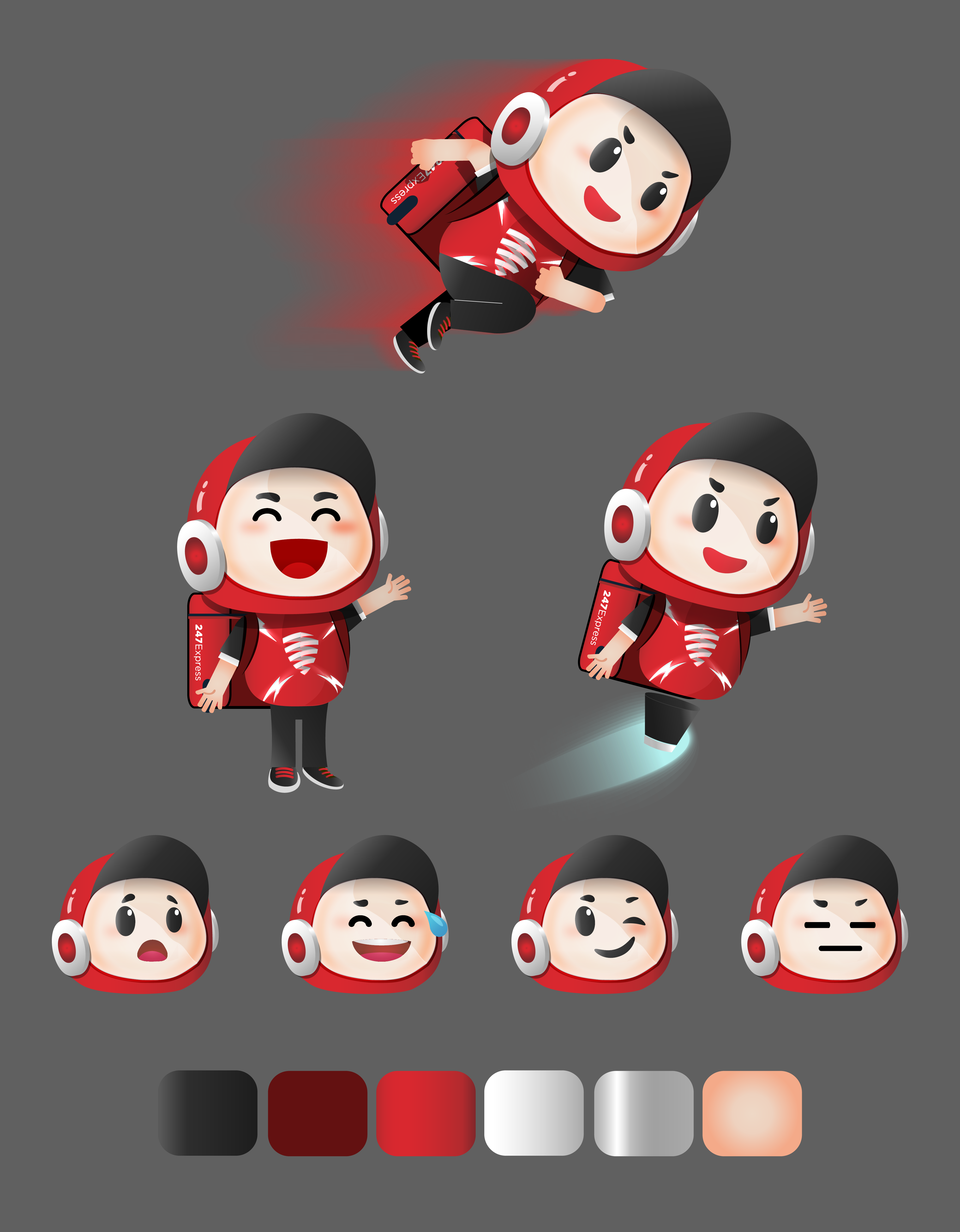 247 Express: Mascot Design