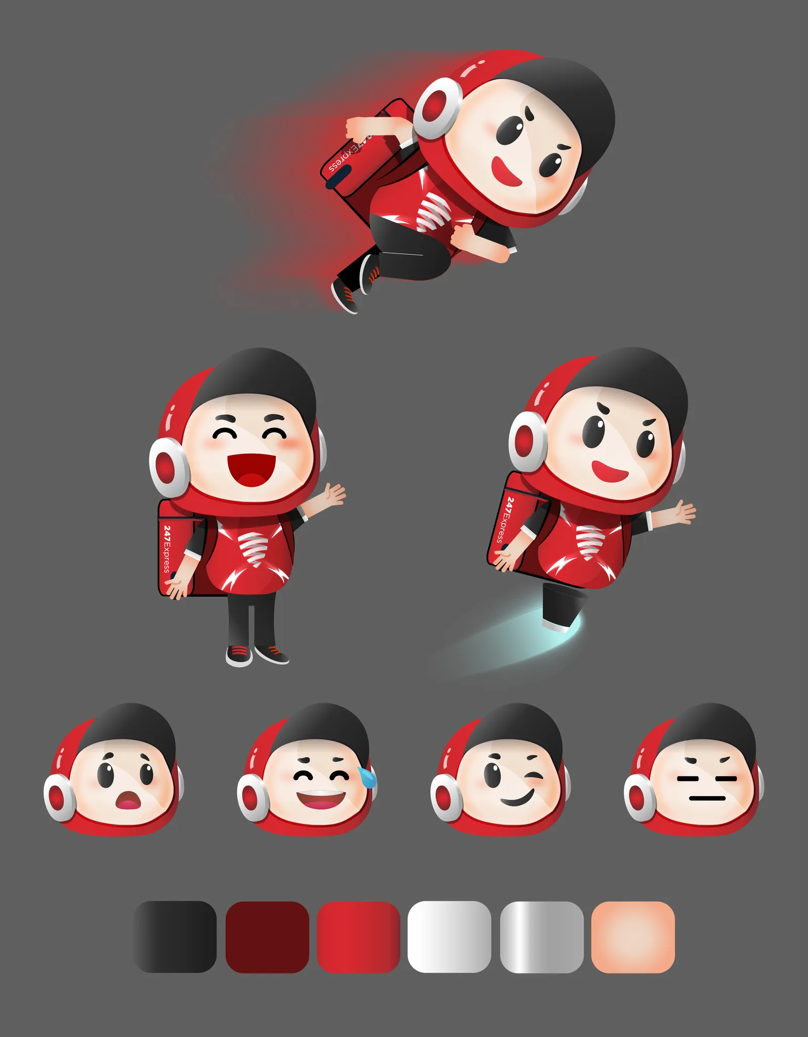 247 Express: Mascot Design