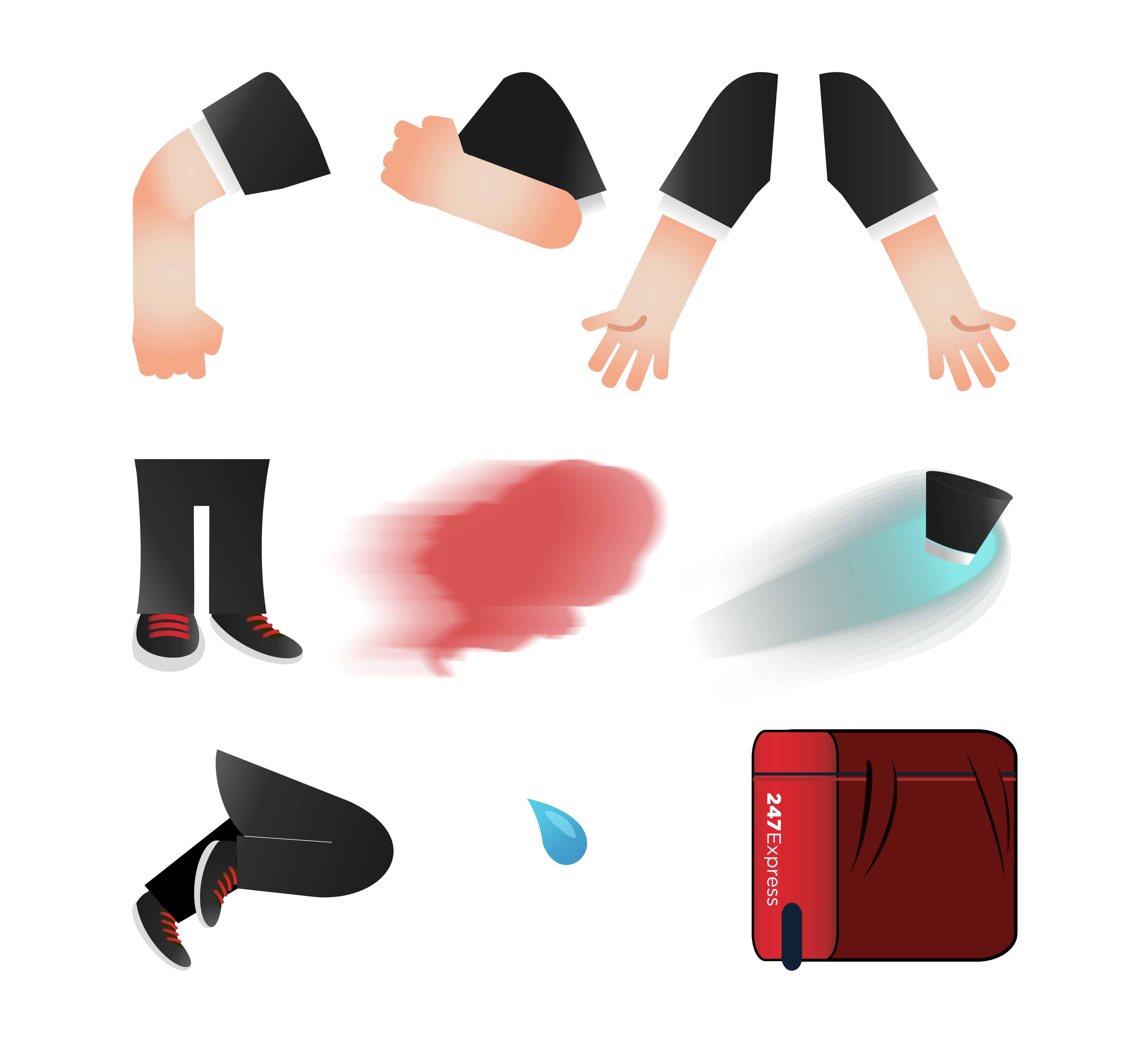 247 Express: Mascot Design