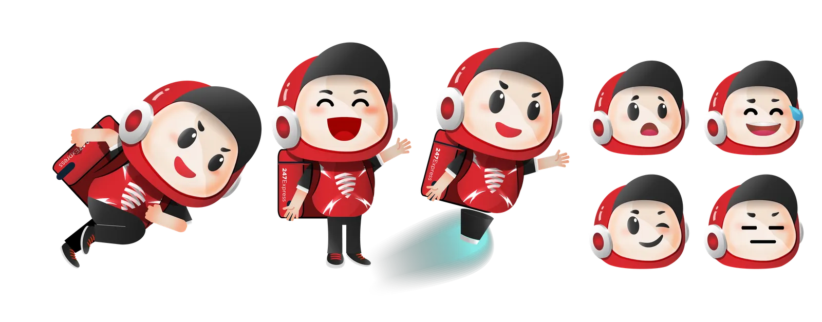 247 Express: Mascot Design