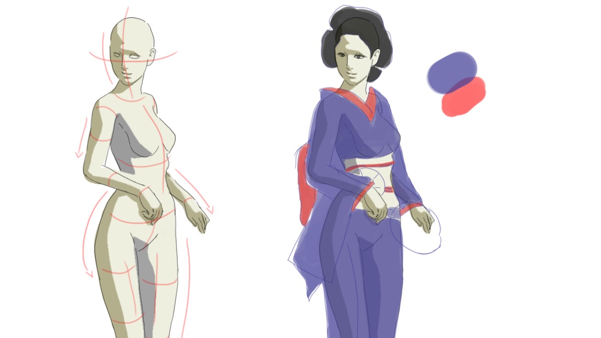 Acecook Zeppin: Photoshoot Posing Sketches