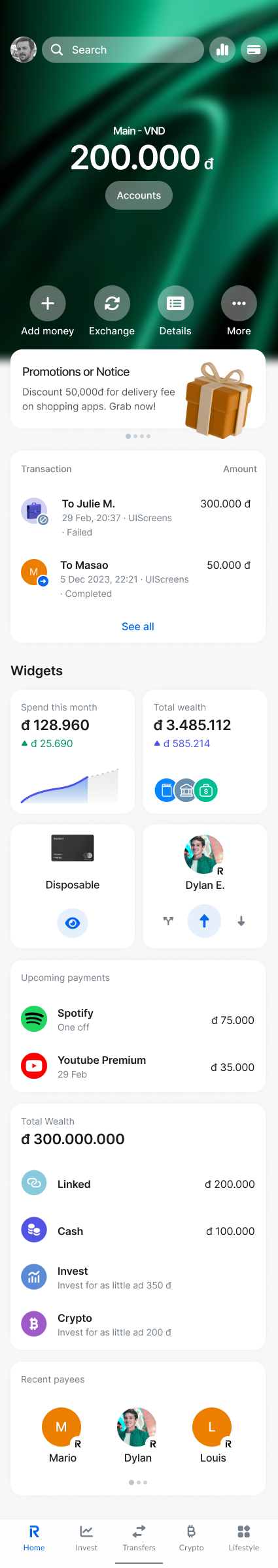 Finance / Banking Mobile App Design