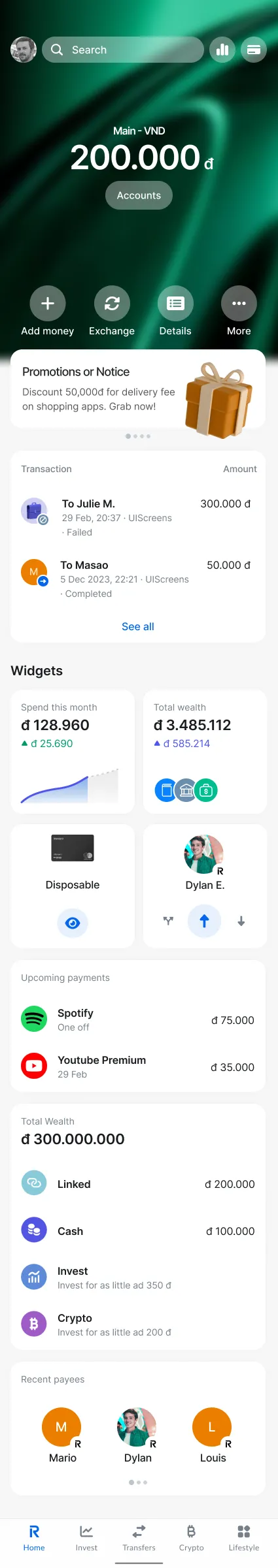 Finance / Banking Mobile App Design