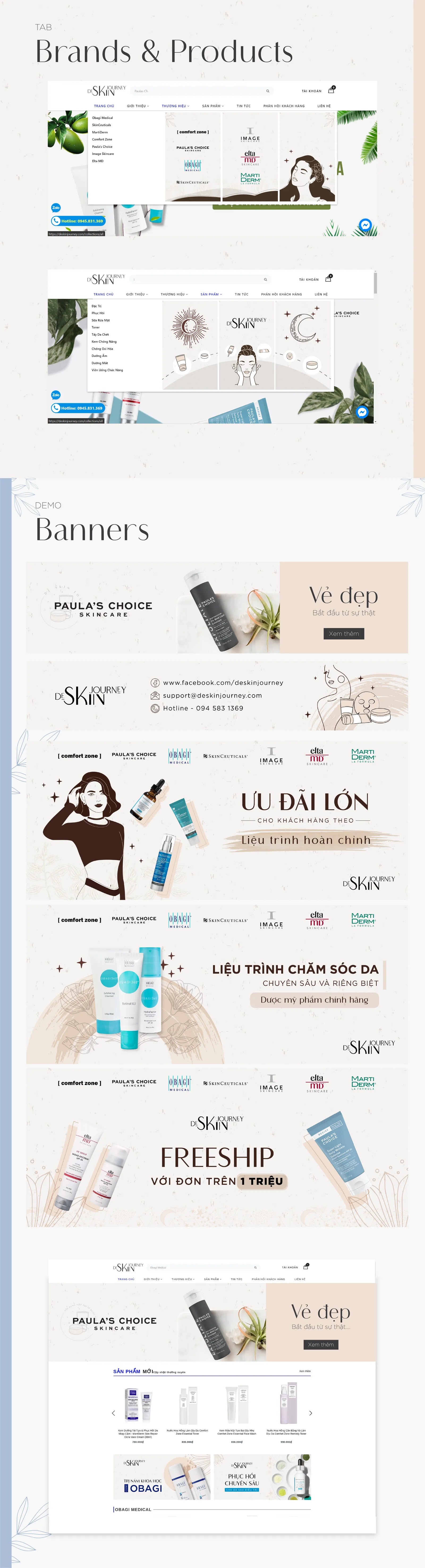 De Skin Journey: Website Renewal Guidelines
