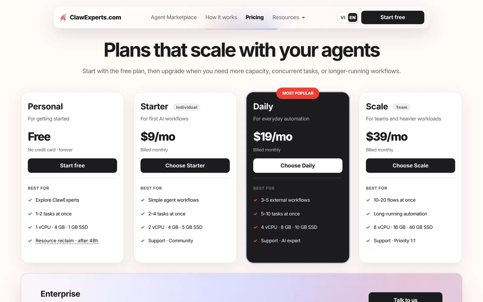 ClawExperts Website