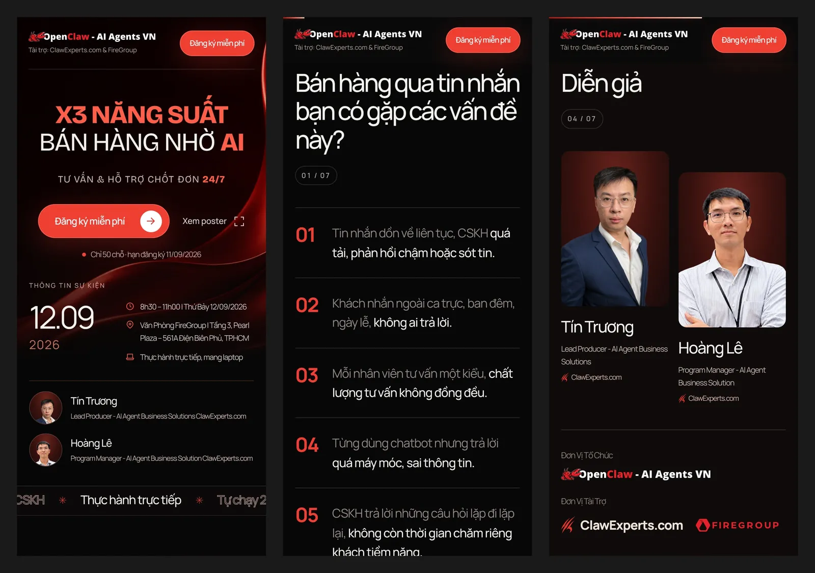 Landing page trên mobile